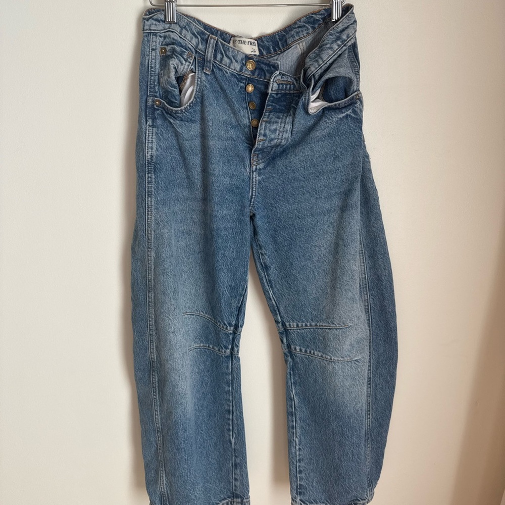 Free people barrel jeans